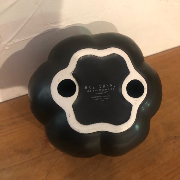 Rae Dunn - Black Small Trick Pumpkin - Picture 3 of 3